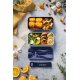 Caserolă Mâncare - Desert BENTO MB ORIGINAL MICUL PRINȚ Alb - Albastru