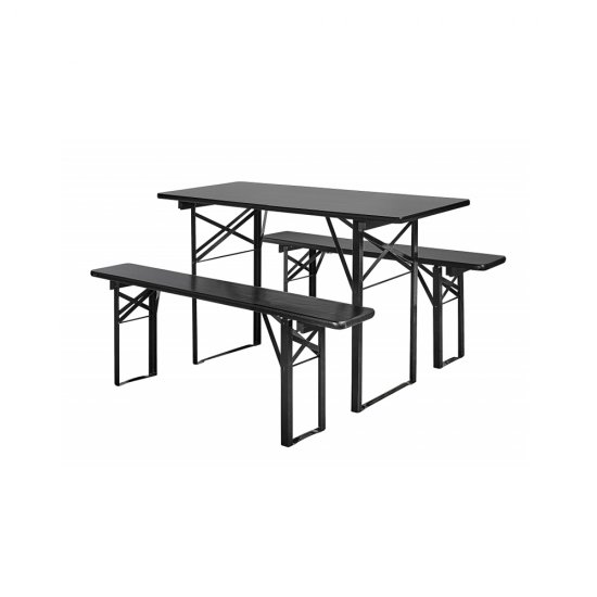 Set Masă + Banchete Negru S