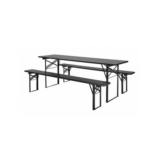 Set Masă + Banchete Negru L