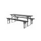 Set Masă + Banchete Negru L