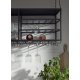 Suport + Raft Suspendat LOFT Negru L