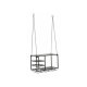 Suport + Raft Suspendat LOFT Negru S