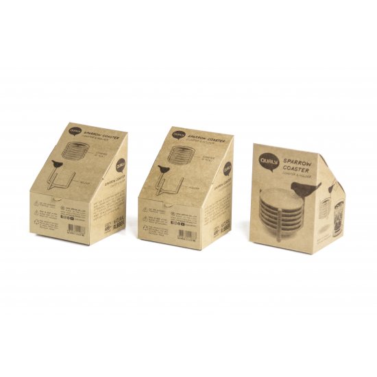 Suport Pahar VRABIE Alb - Verde