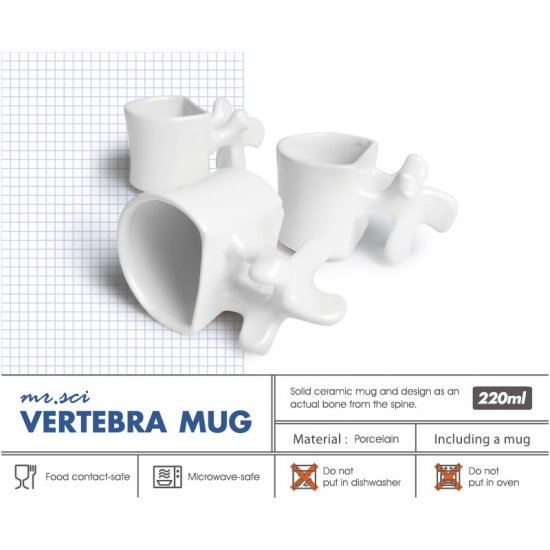 Cană Vertebră Alb