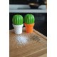 Râșniță Sare + Piper CACTUS DELICIOS Verde