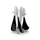 Set Ustensile Servire + Stand SPARROW Alb - Negru