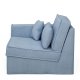 Modul Colț Canapea + Mâner Stânga METROPOLIS Bumbac Albastru Rece