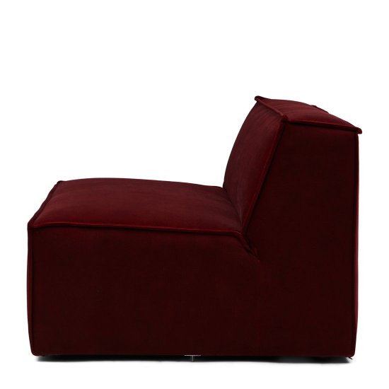 Modul Central Canapea THE JAGGER Catifea Bordo L