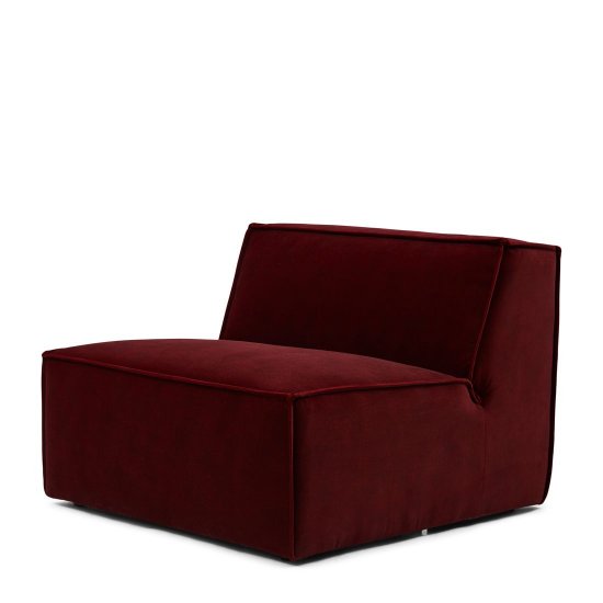 Modul Central Canapea THE JAGGER Catifea Bordo M
