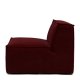 Modul Central Canapea THE JAGGER Catifea Bordo M