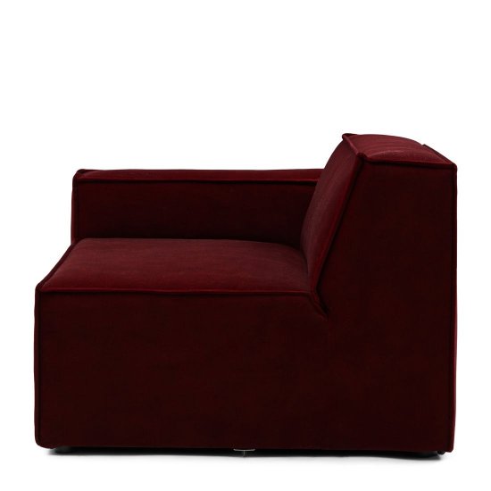Modul Colț Canapea + Mâner Stâng THE JAGGER Catifea Bordo