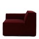 Modul Colț Canapea + Mâner Stâng THE JAGGER Catifea Bordo