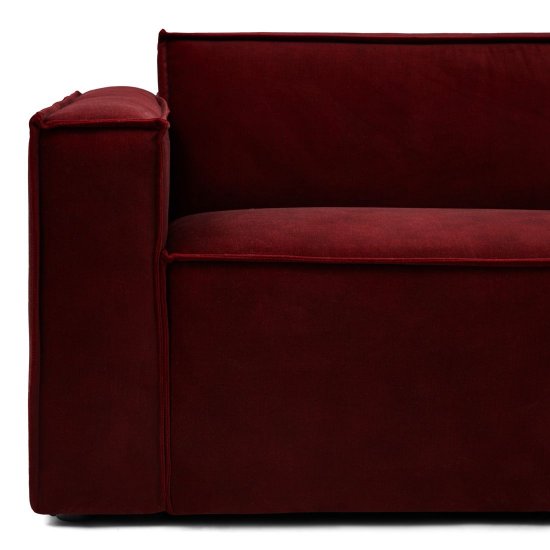 Modul Colț Canapea + Mâner Stâng THE JAGGER Catifea Bordo