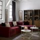 Modul Colț Canapea + Mâner Stâng THE JAGGER Catifea Bordo
