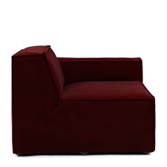 Modul Colț Canapea + Mâner Dreapta THE JAGGER Catifea Bordo