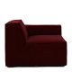 Modul Colț Canapea + Mâner Dreapta THE JAGGER Catifea Bordo