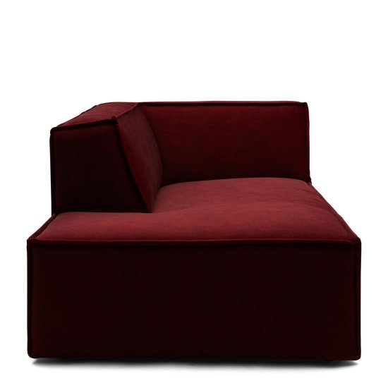 Modul Șezlong Colț Canapea THE JAGGER Stânga Catifea Bordo