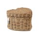Coș Ratan Rustic HAPPY HEART Natural