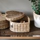 Coș Ratan Rustic HAPPY HEART Natural