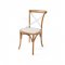 Scaun Dining SAINT ETIENNE Maro - Alb