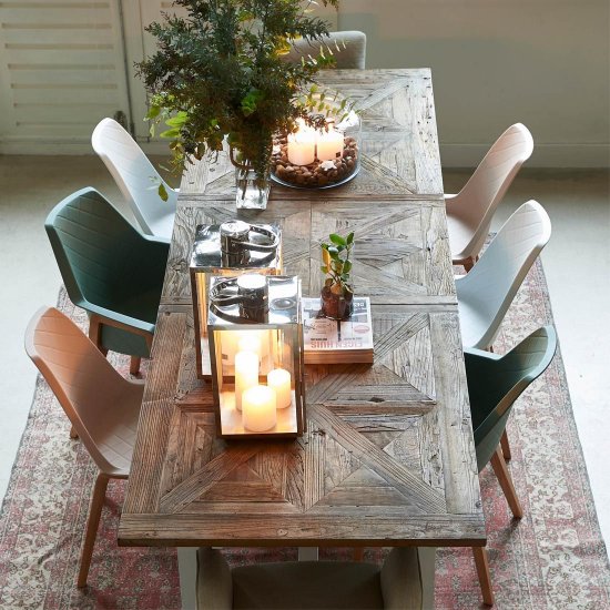 Scaun Dining AMSTERDAM CITY Alb Pur