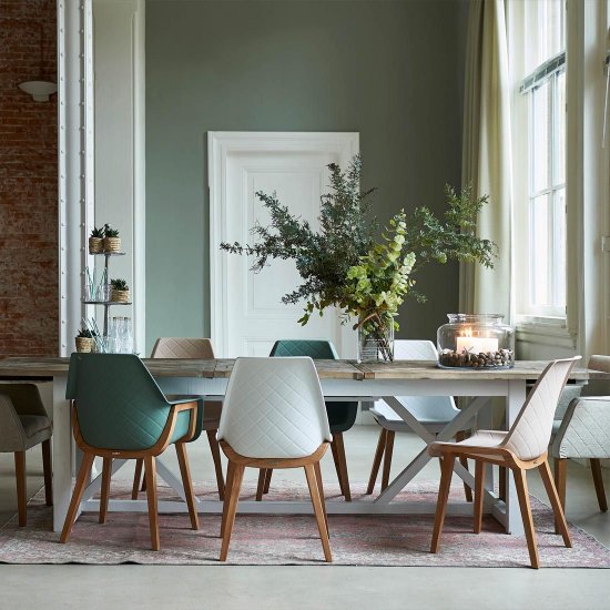 Scaun Dining AMSTERDAM CITY Alb Pur
