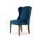 Scaun Dining WILLIAM Catifea Albastru Ocean