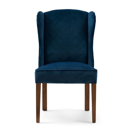 Scaun Dining WILLIAM Catifea Albastru Ocean