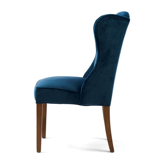 Scaun Dining WILLIAM Catifea Albastru Ocean