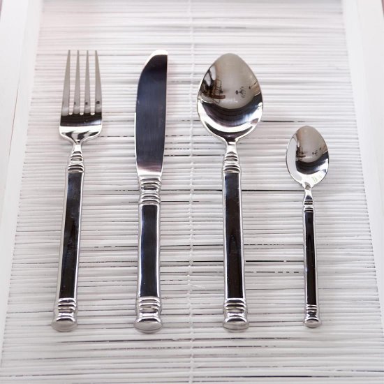 Tacâmuri BON APÉTIT 4 Piese Argintiu