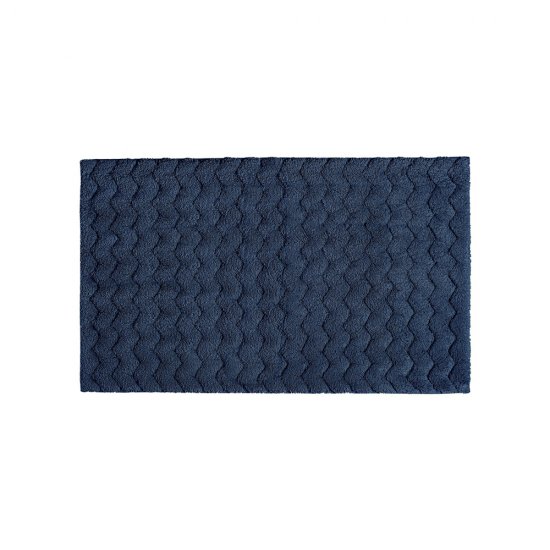 Covoraș Baie CHEVRON Bleumarin M