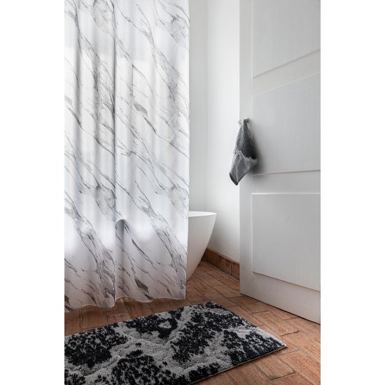 Covoraș Baie MARBLE Argintiu L
