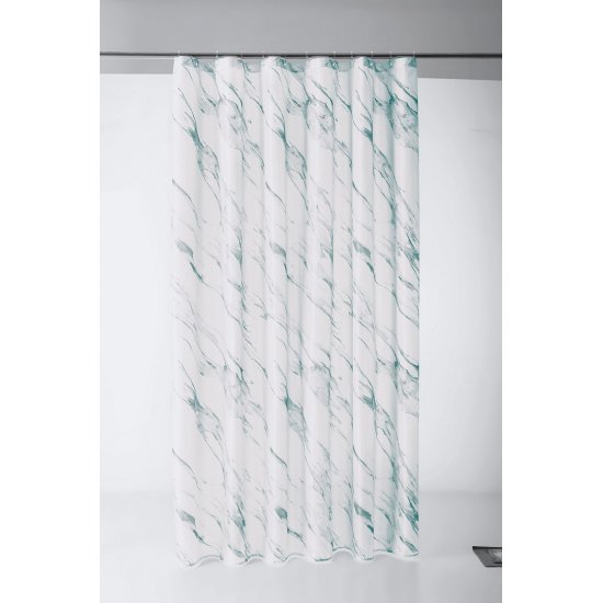 Perdea Duș MARBLE Verde Baltic