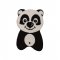 Covoraș Baie PANDA Întreg Alb - Negru