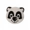 Covoraș Baie PANDA Cap Alb - Negru