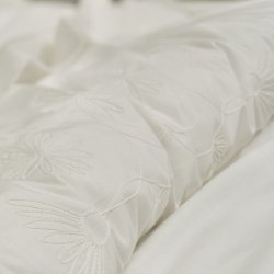 Față de Pernă SERAPHINE Alb Pătrată