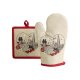 Set Mănușă Bucătărie + Suport vas fierbinte CHATS COEUR Bej