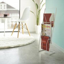 Suport Pentru Reviste TOWER Alb 