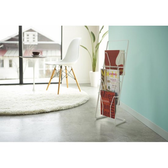 Suport Pentru Reviste TOWER Alb 