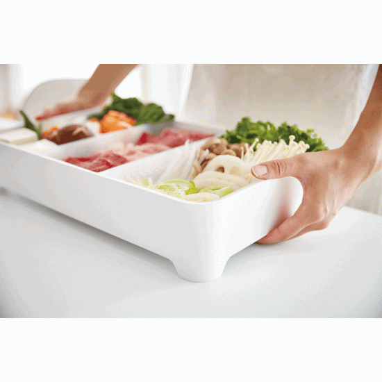 Tavă Preparare Alimente TOWER Alb
