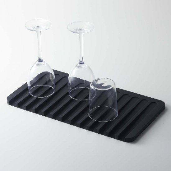 Scurgător Tavă Din Silicon FLOW Negru