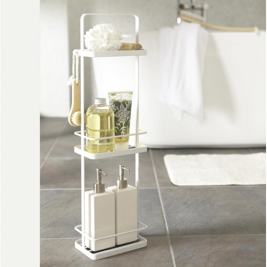 Suport Baie 3 Nivele Slim TOWER Alb