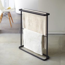 Suport Prosoape Baie TOWER Negru