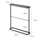 Suport Prosoape Baie TOWER Negru