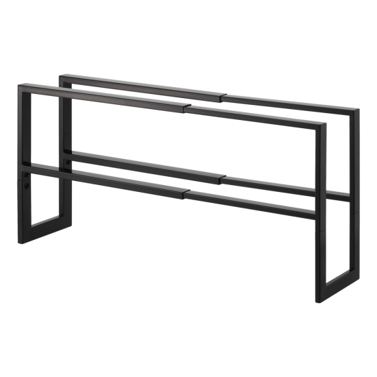 Suport Pantofi Extensibil 2 Nivele LINE Negru