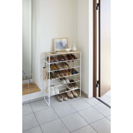 Suport Pantofi 6 Nivele TOWER Alb