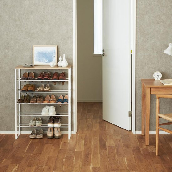Suport Pantofi 6 Nivele TOWER Alb
