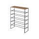 Suport Pantofi 6 Nivele TOWER Negru