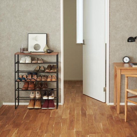 Suport Pantofi 6 Nivele TOWER Negru