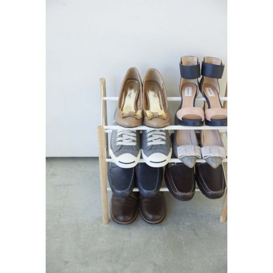 Suport Pantofi Extensibil 3 Nivele PLAIN Alb